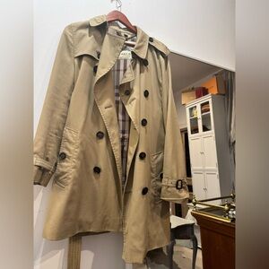 Burberry Beige Double-Breasted Trench Coat